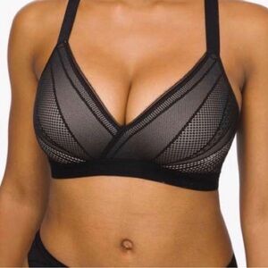 🍋Lululemon Black Awake To Lace Bra 
Size 36D
